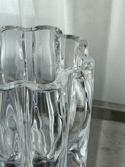 Heavy crystal vase
