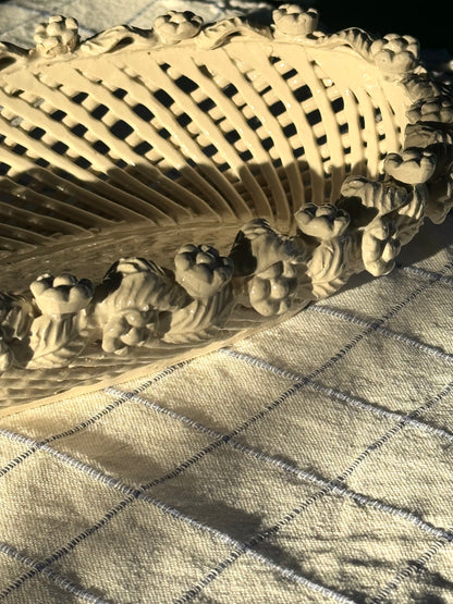 Handmade ceramic basket