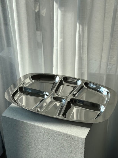 Divided Inox dish