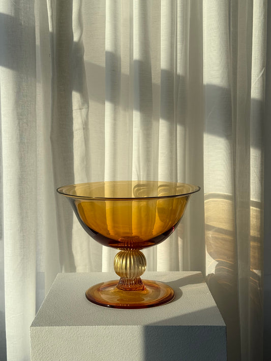 Handmade bowl on foot