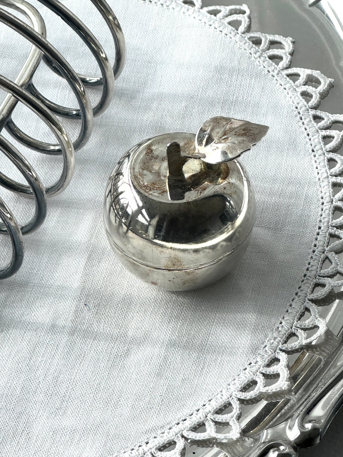 Silver plated Apple