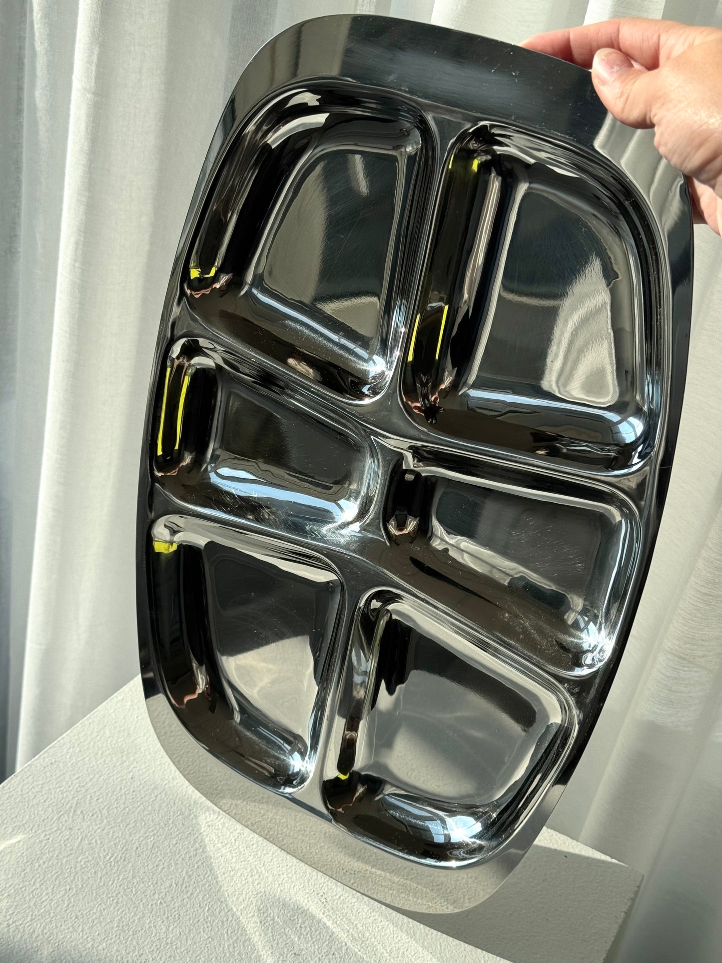 Divided Inox dish