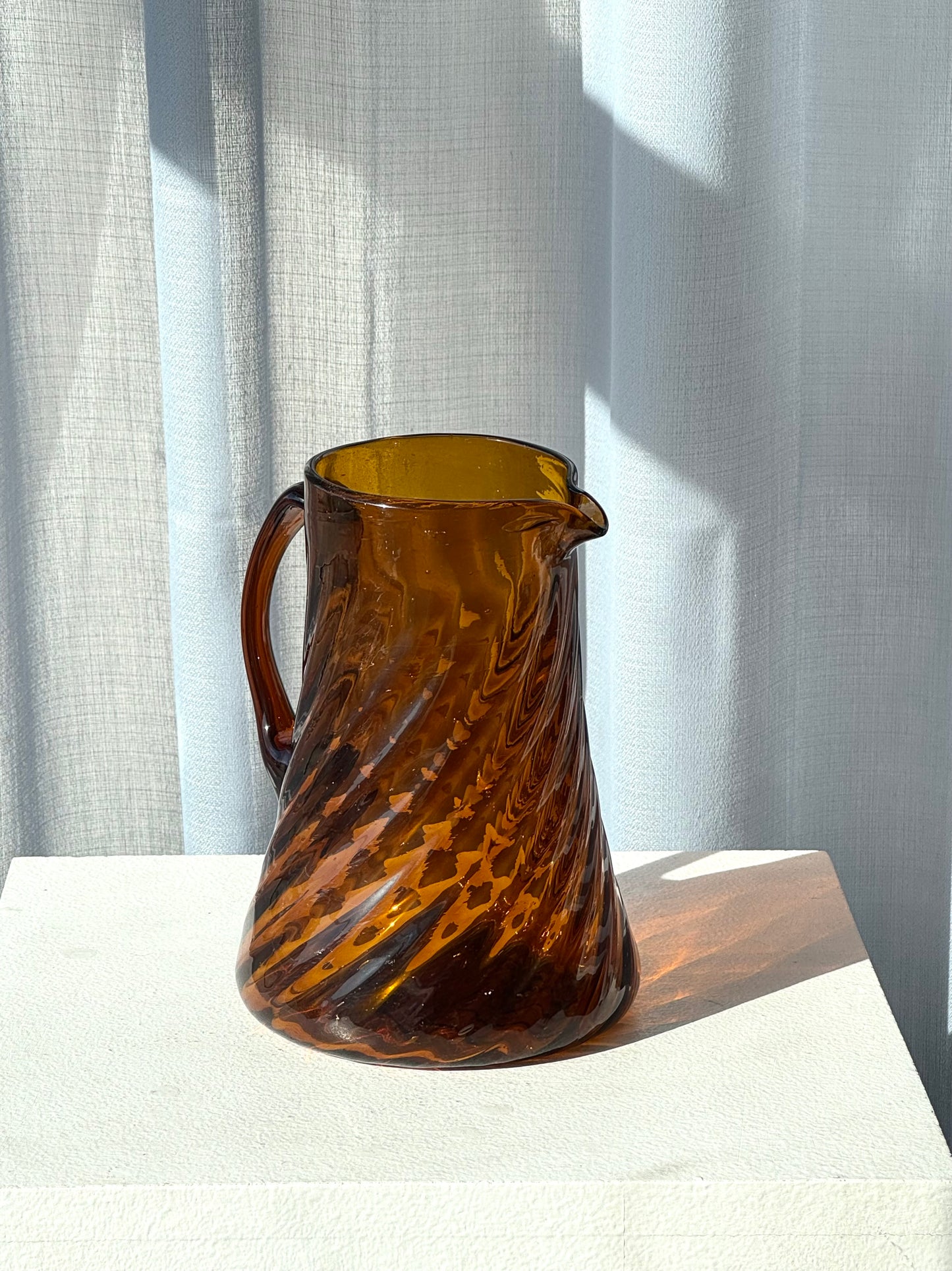 Handmade swirling jug