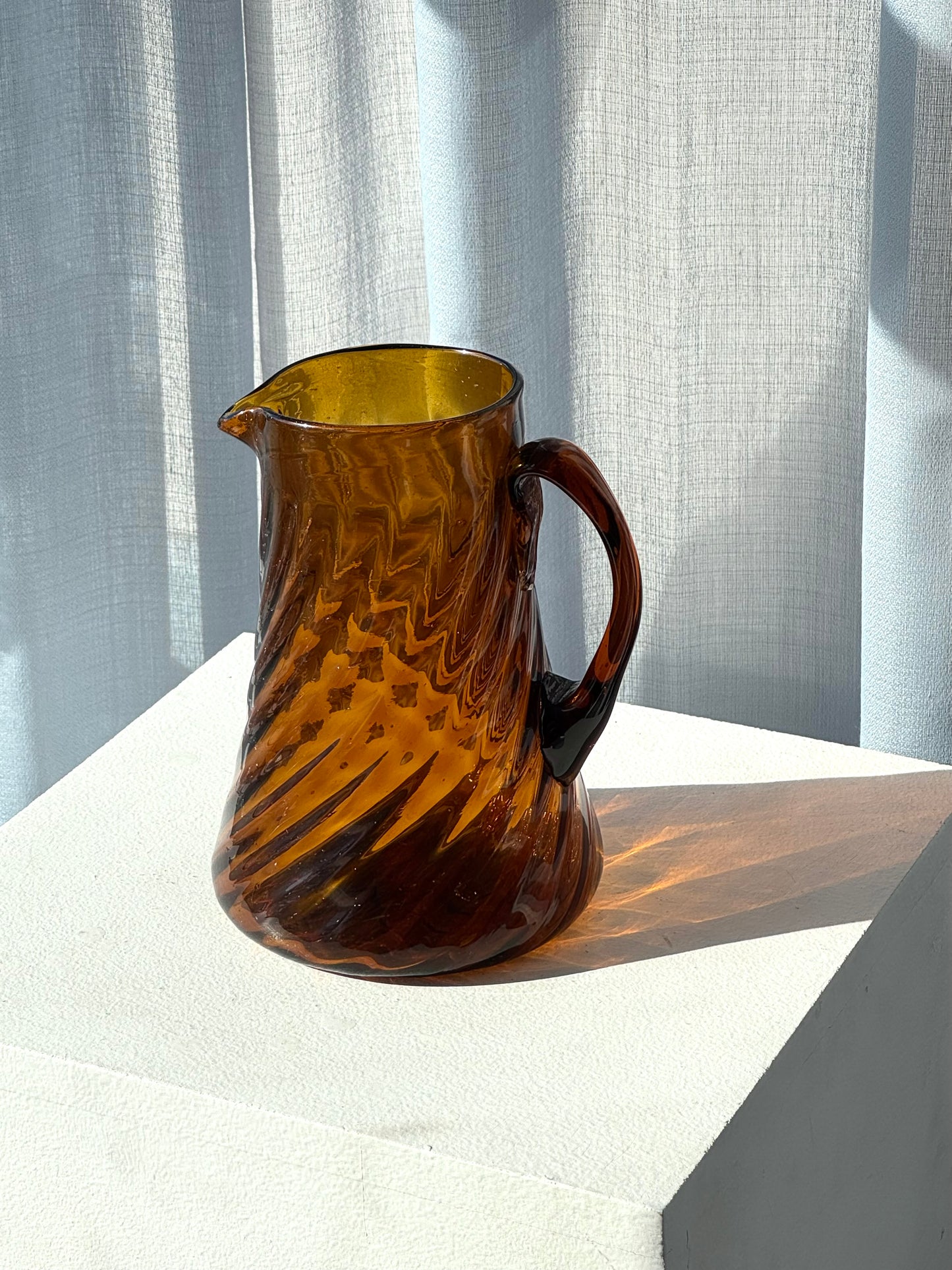 Handmade swirling jug