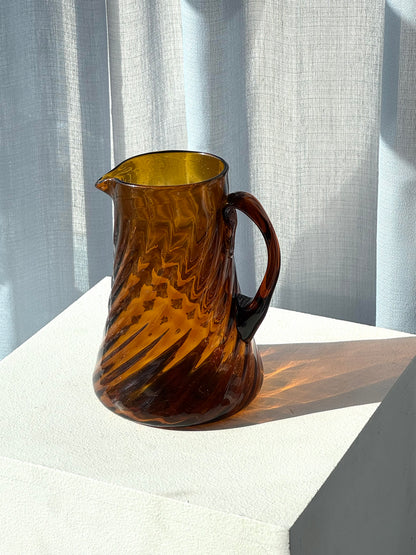 Handmade swirling jug