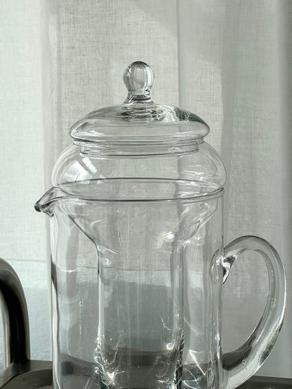 Handmade glass jug