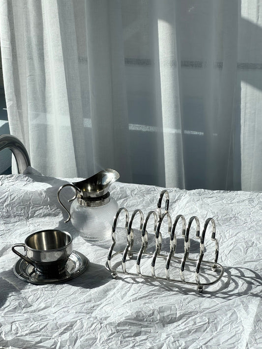 Silver plated toast rack