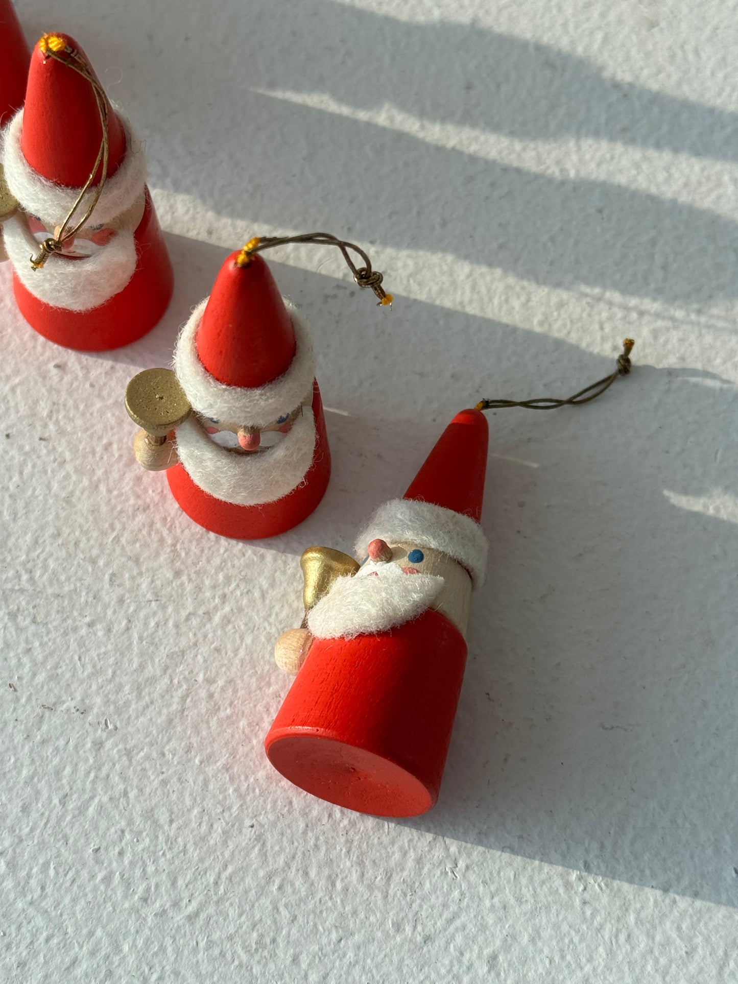 Wooden Santa clauses