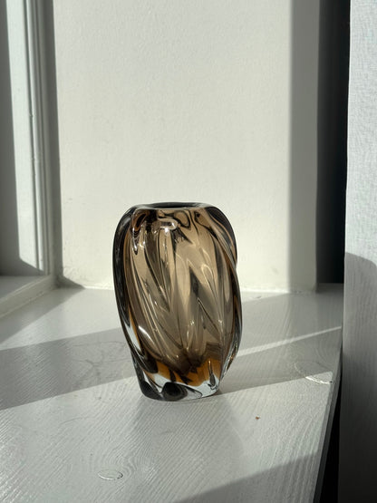 Small smoked vase