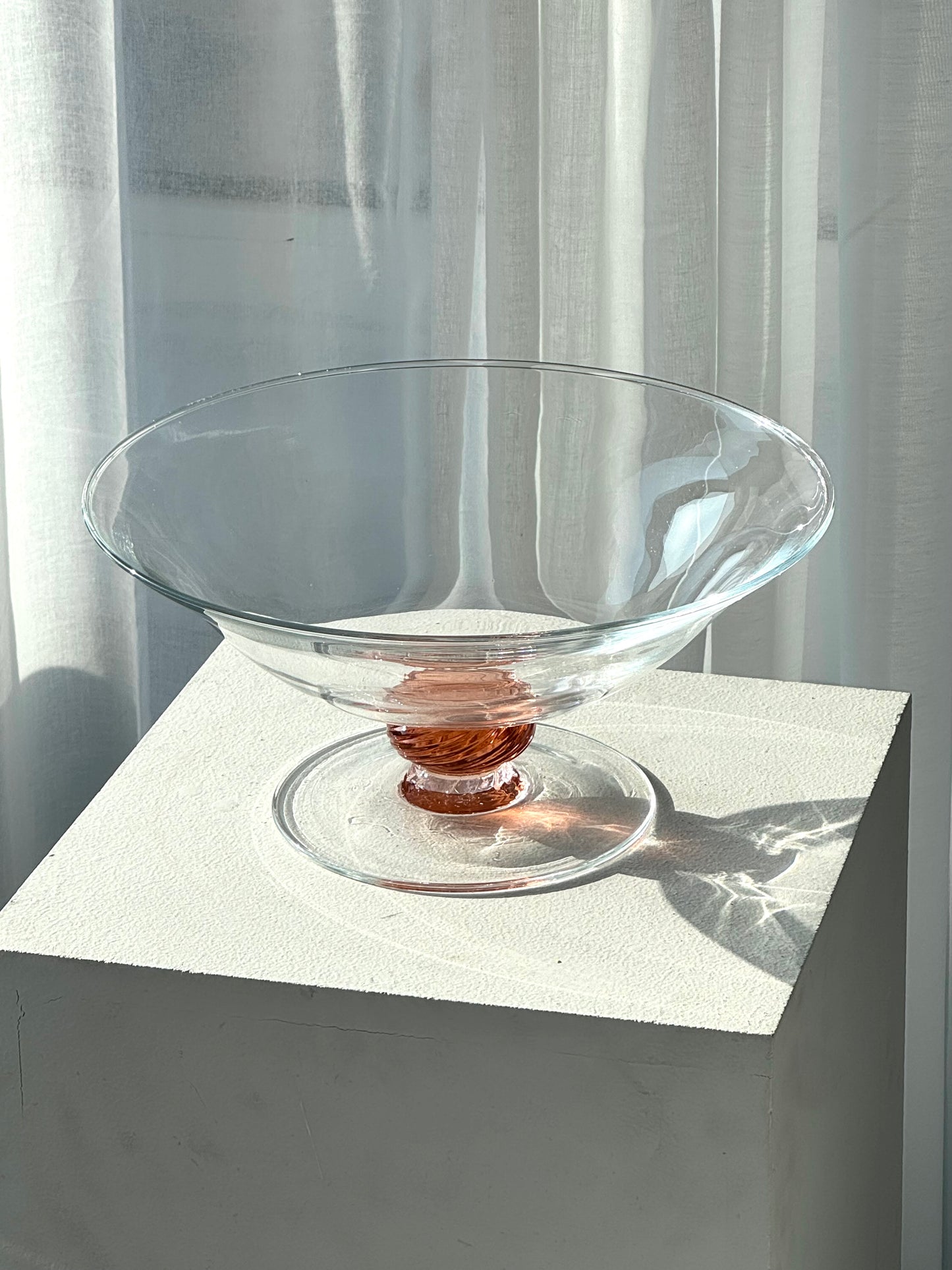 Handmade bowl on foot