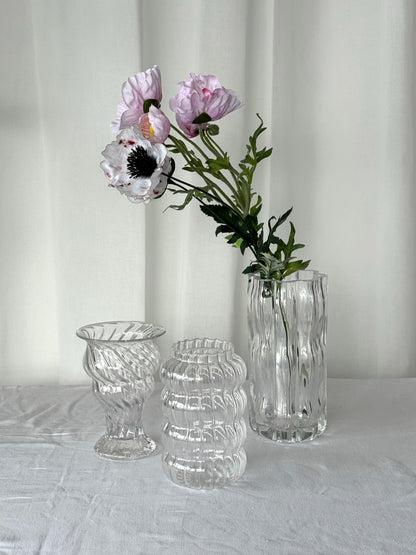 Handmade swirl vase