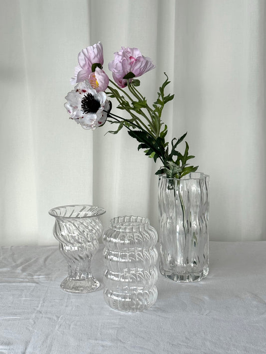 Handmade swirl vase