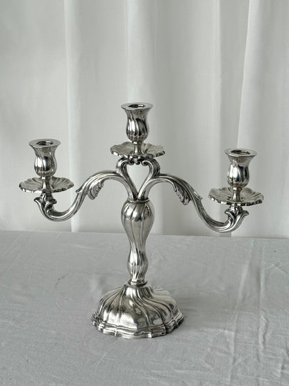 Silver plated candelabra