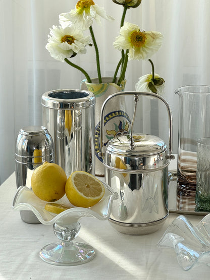 Silver plated ice bucket