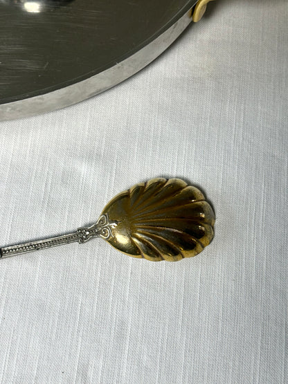 Silver clam spoon