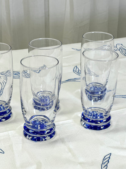 Blue spotted glasses