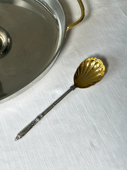 Silver clam spoon