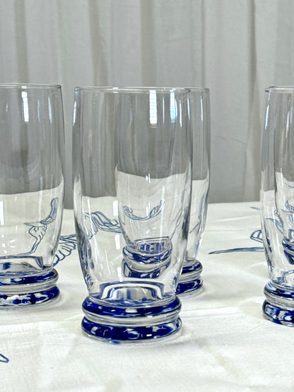 Blue spotted glasses