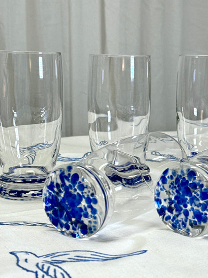 Blue spotted glasses