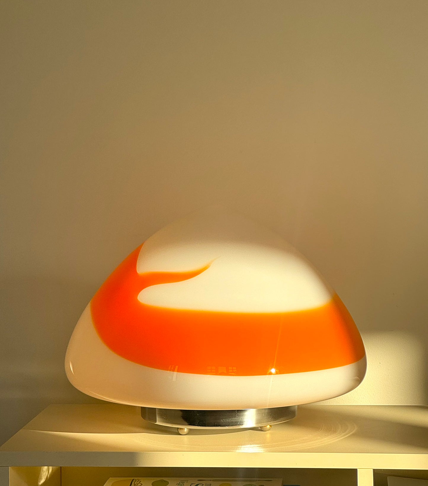 Italien glass table lamp