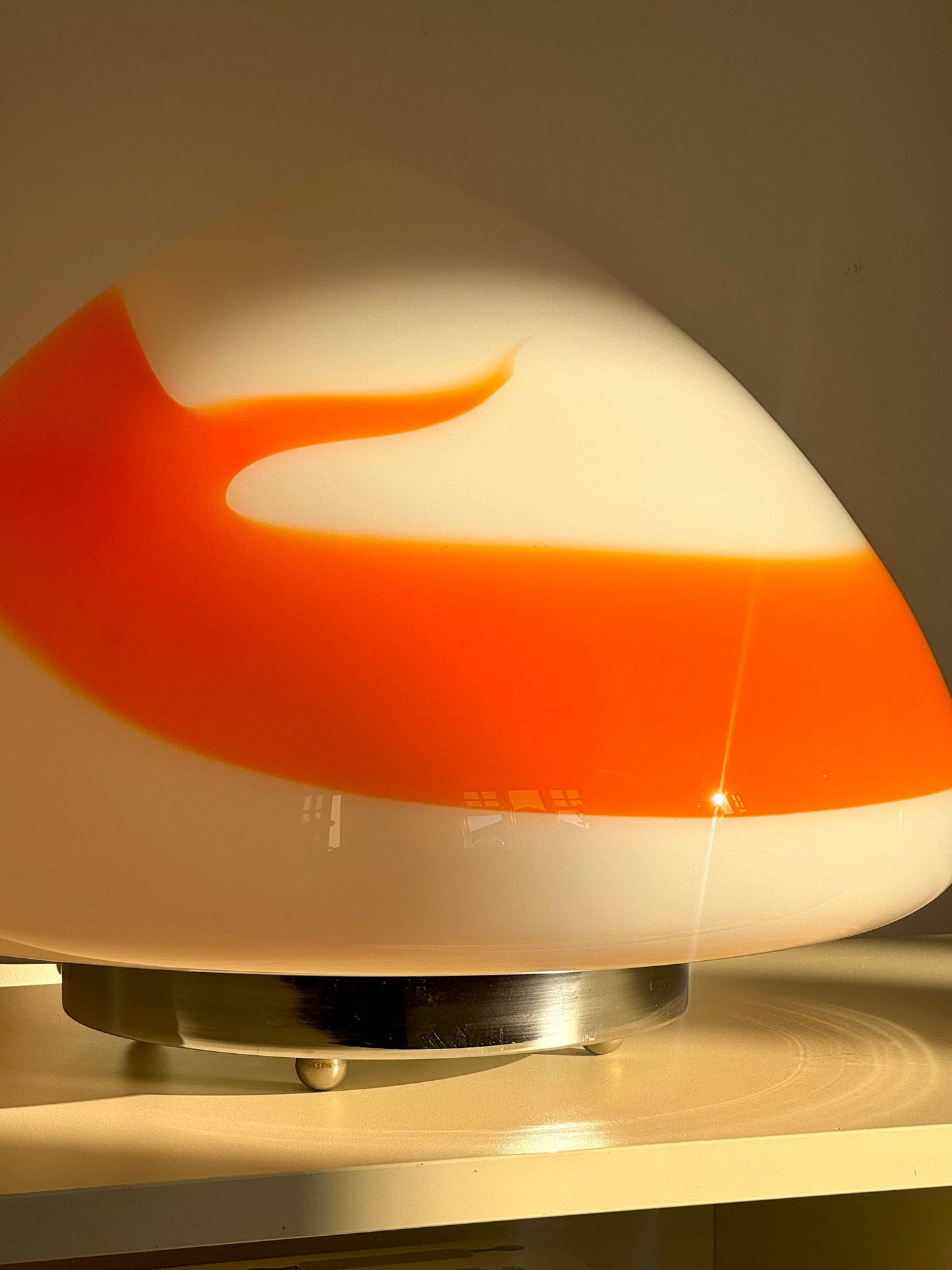 Italien glass table lamp