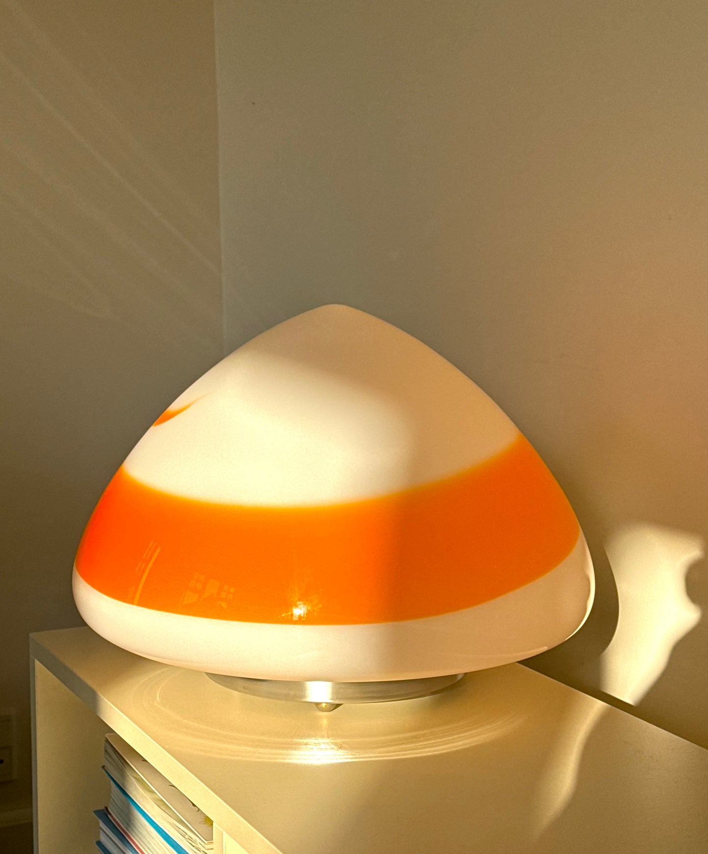 Italien glass table lamp
