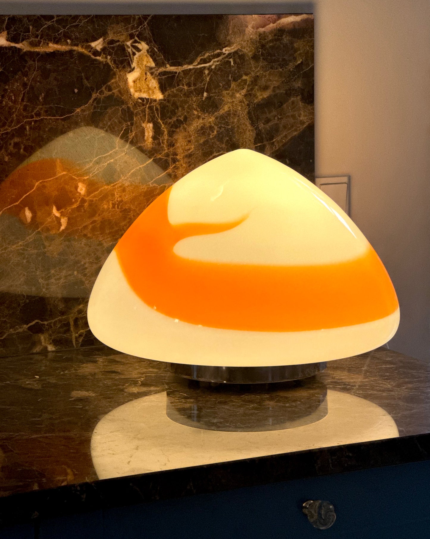 Italien glass table lamp