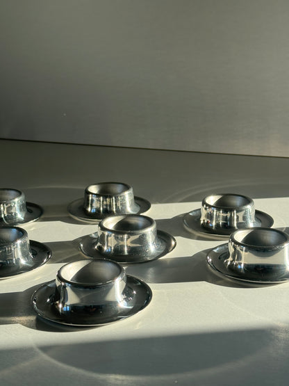Stainless steel eggcups