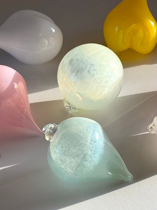 Handmade glass ornaments