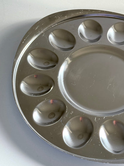 Steel egg dish