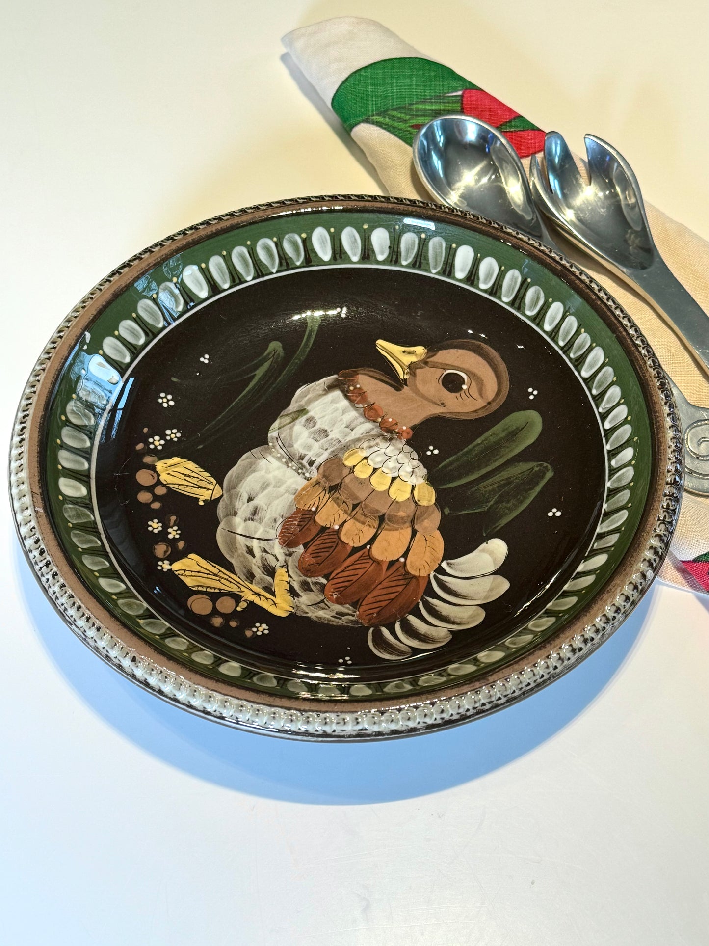 Ceramic turkey dish