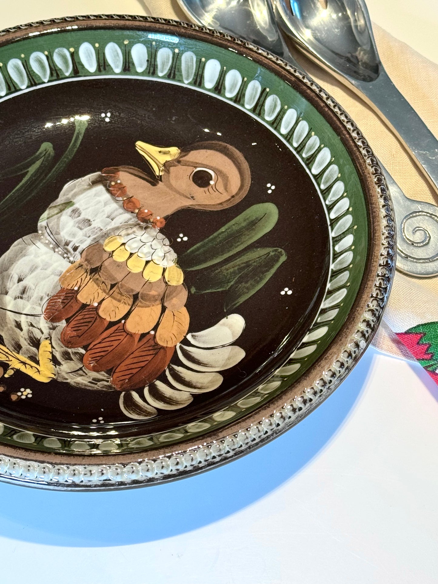 Ceramic turkey dish