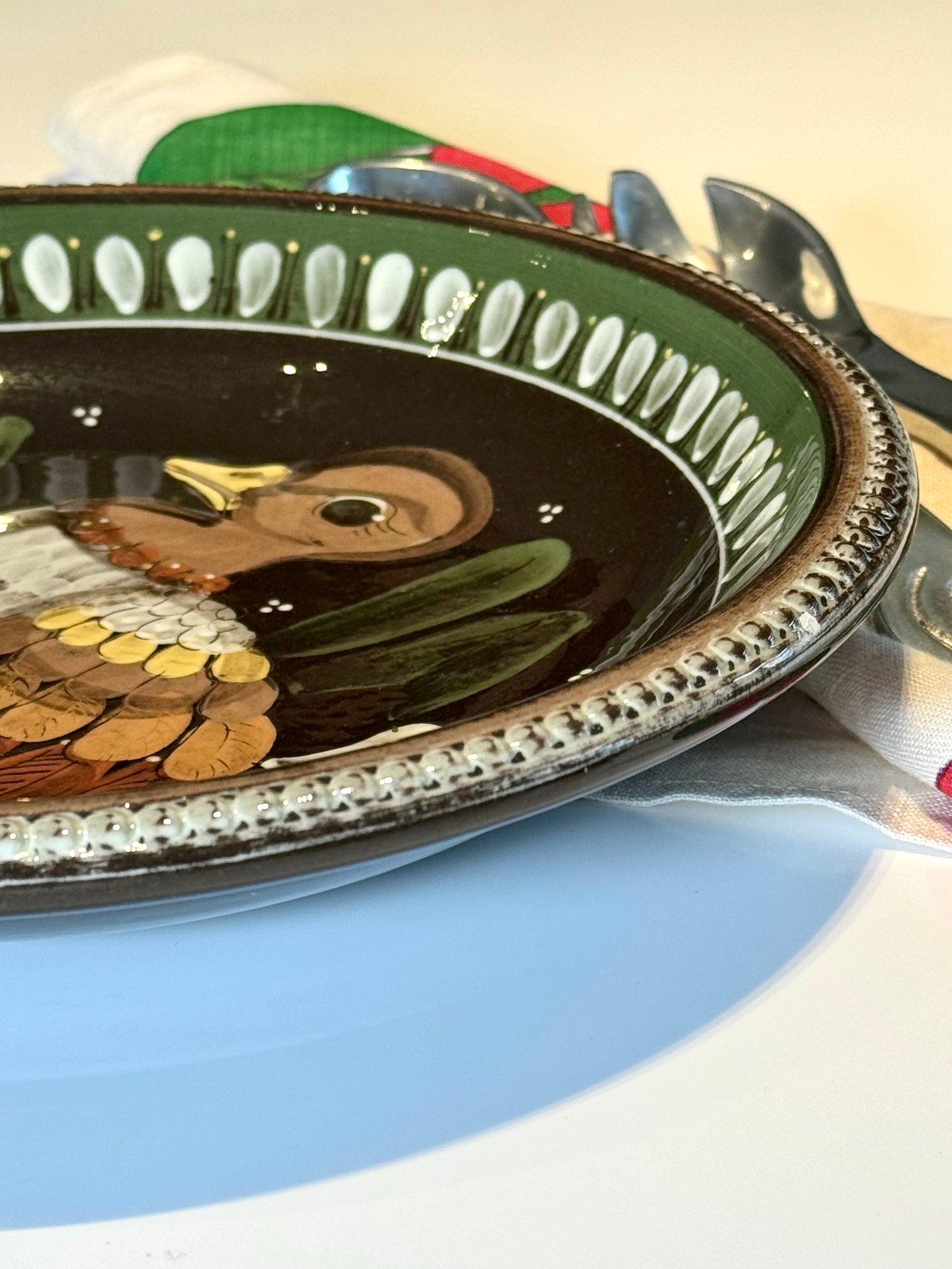 Ceramic turkey dish