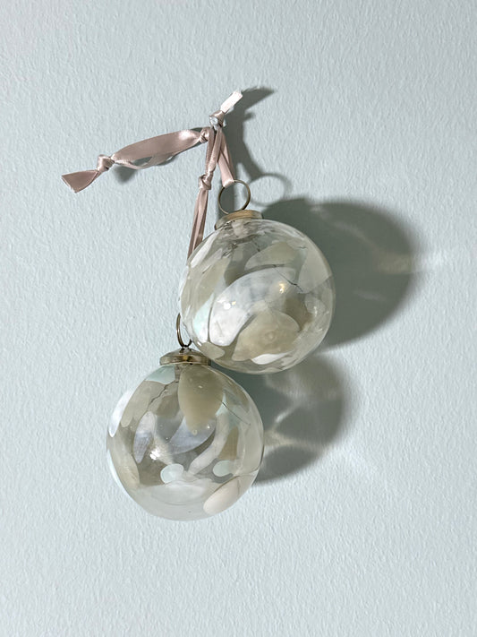 Confetti glass ornament
