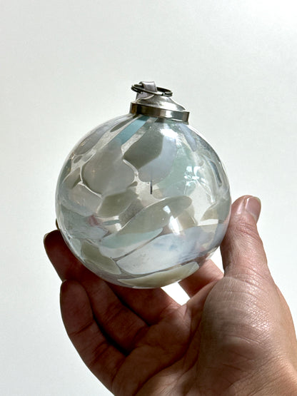 Confetti glass ornament