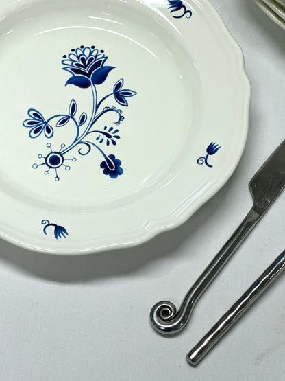 Blue flower ikea plates