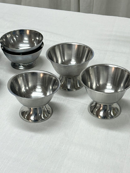 Dessert coupes, steel