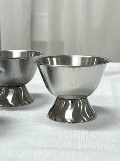 Dessert coupes, steel