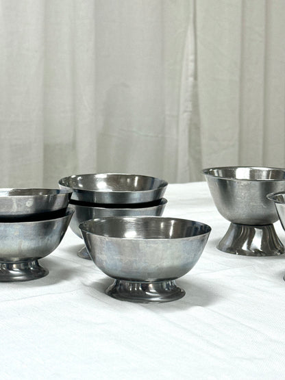 Dessert coupes, steel