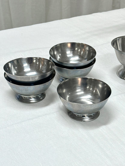 Dessert coupes, steel