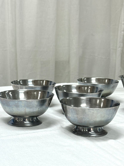 Dessert coupes, steel
