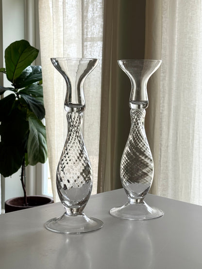 Swirling candleholders