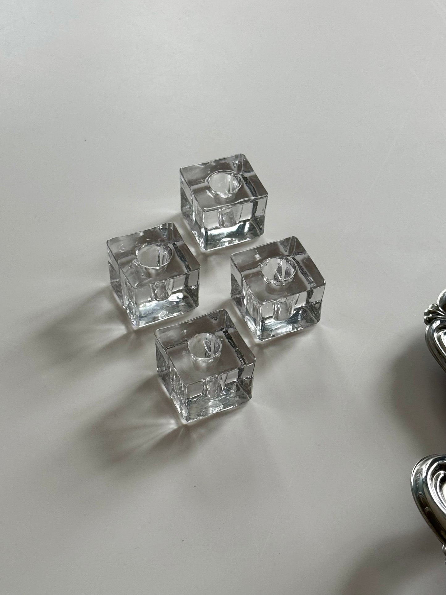 Squared candleholders