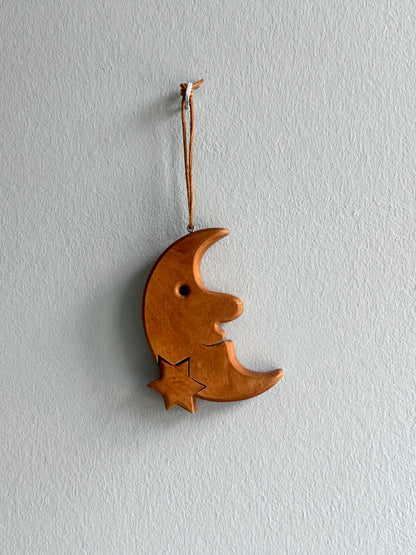 Small wooden moon