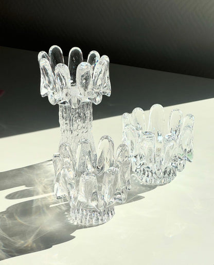 Kosta Boda sunflower candleholder