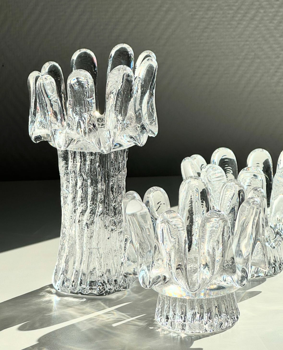 Kosta Boda sunflower candleholder