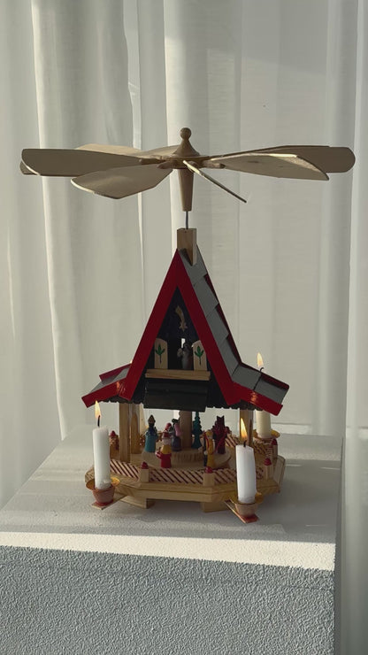 Wooden pyramid house