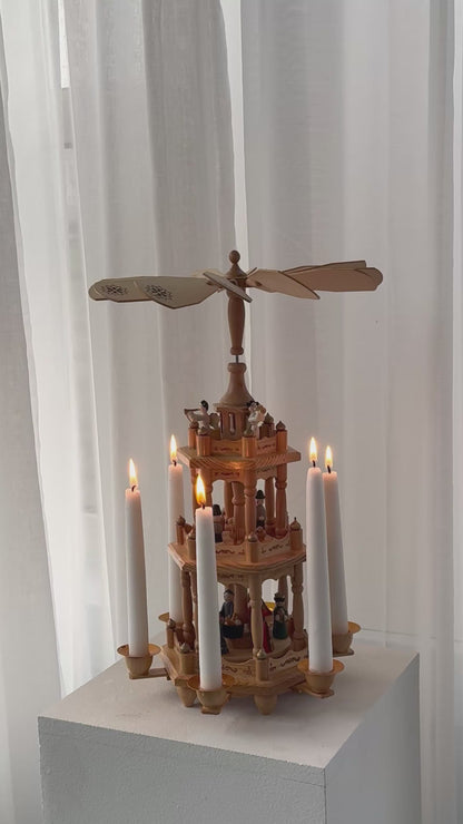 3 tier wooden pyramid