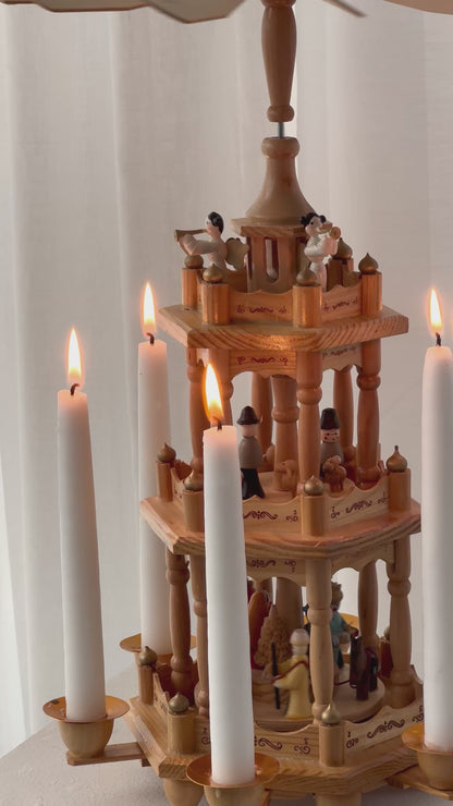 3 tier wooden pyramid