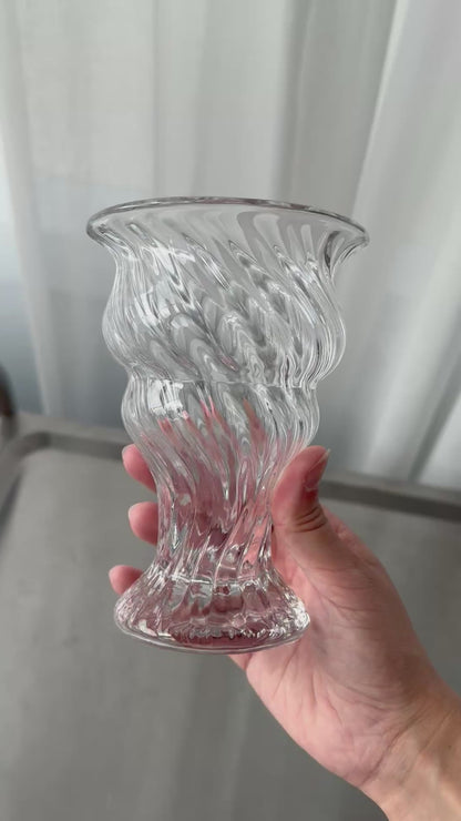 Handmade swirl vase